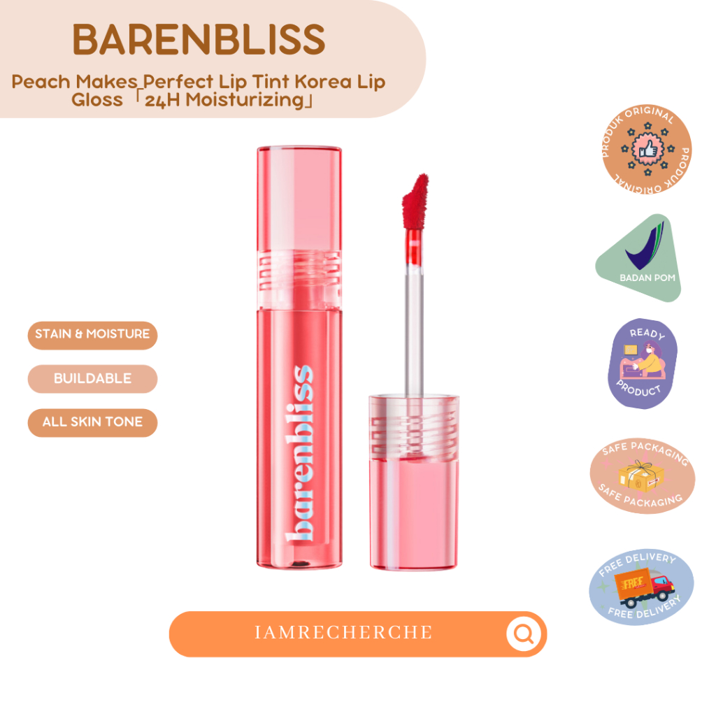 Jual BNB barenbliss Peach Makes Perfect Lip Tint Korea Lip Gloss「24H  Moisturizing」