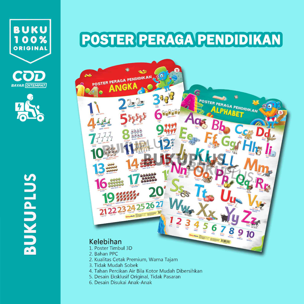 Jual Poster Peraga Pendidikan / Poster Edukasi Anak | Shopee Indonesia