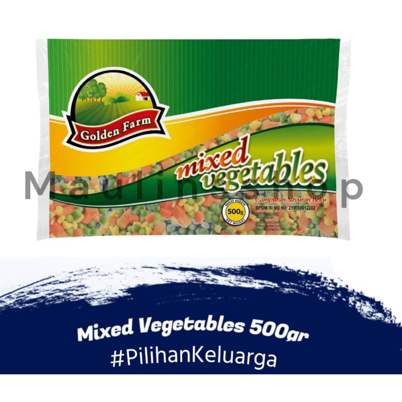 Jual Golden Farm Mixed Vegetables Campuran Sayuran Beku 500 Gr Frozen