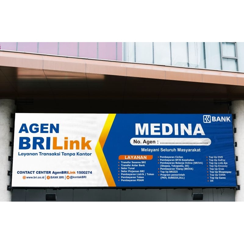 Jual SPANDUK AGEN BRILINK | BANNER AGEN BRILINK | Shopee Indonesia