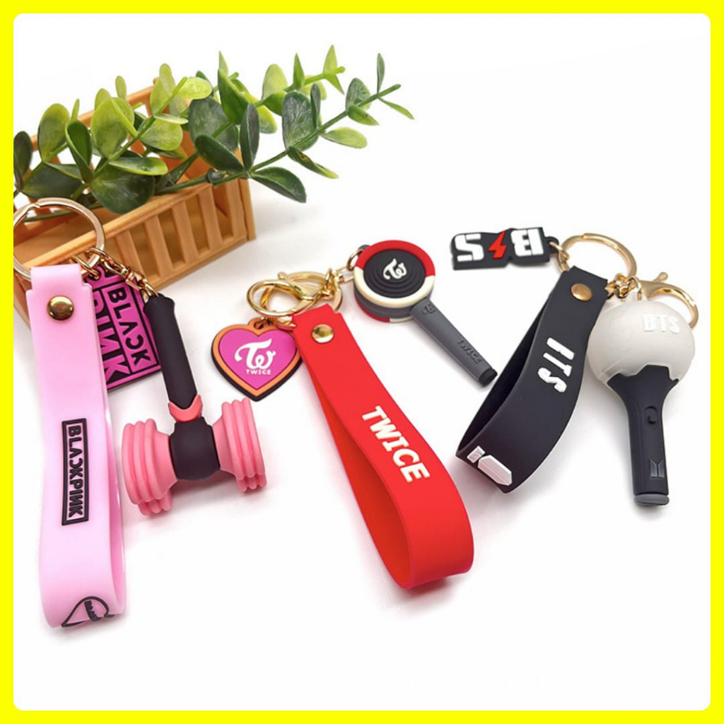 Jual SBY Keychain Gantungan Tas Kunci LightStik Kpop Desain Tiga ...