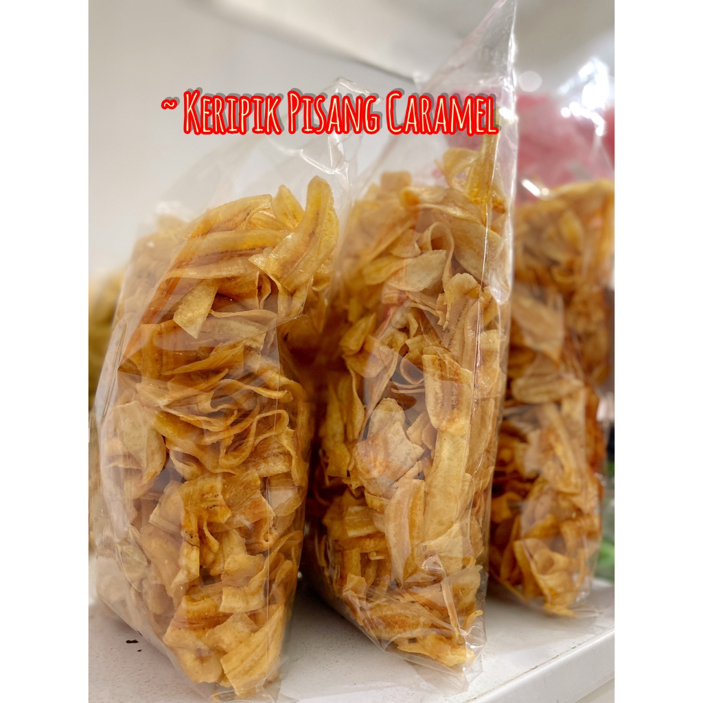 Jual Keripik Pisang Caramel 500 Gr 1 2 Kg Shopee Indonesia