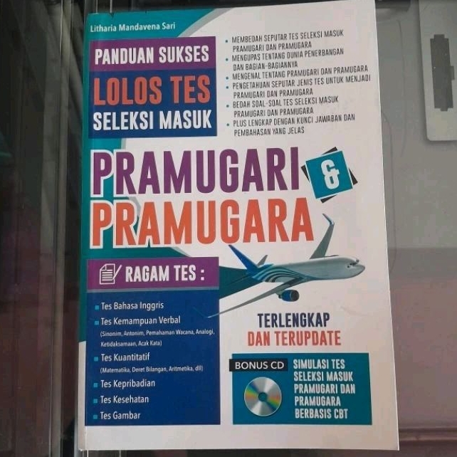Jual Buku Panduan Lolos Tes Seleksi Masuk Pramugari Pramugara