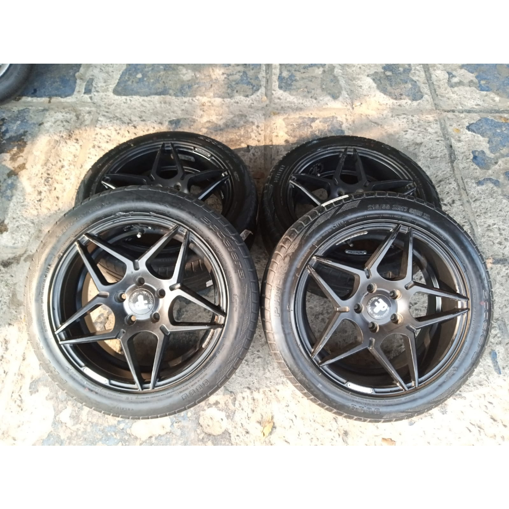 Jual Velg Mobil Bekas Jf Ring 17 Lubang 5x114 + Ban Second Kondisi ...