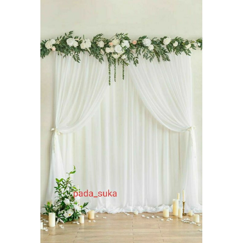 Jual Backdrop tinggi 2 meter lebar 1.5 meter (150cm) tinggal pakai 2 ...