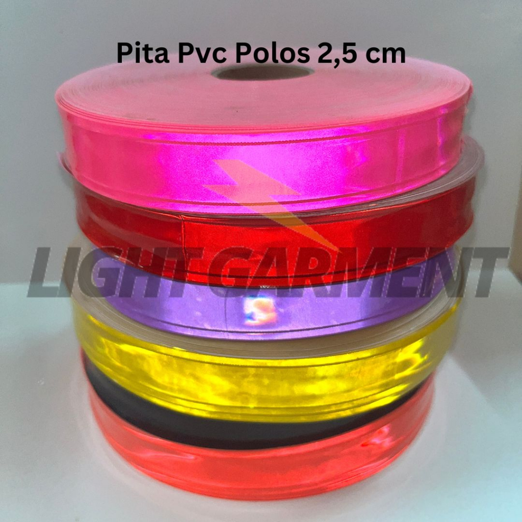 Jual Pita Scotchlite Skotlet Scotlight PVC Reflektif 2,5cm per 1 Meter ...