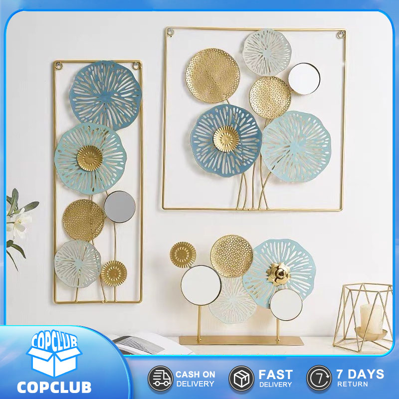 Jual Wall Decor Hiasan Dinding Iron Flower Besi Metal Gold Modern ...