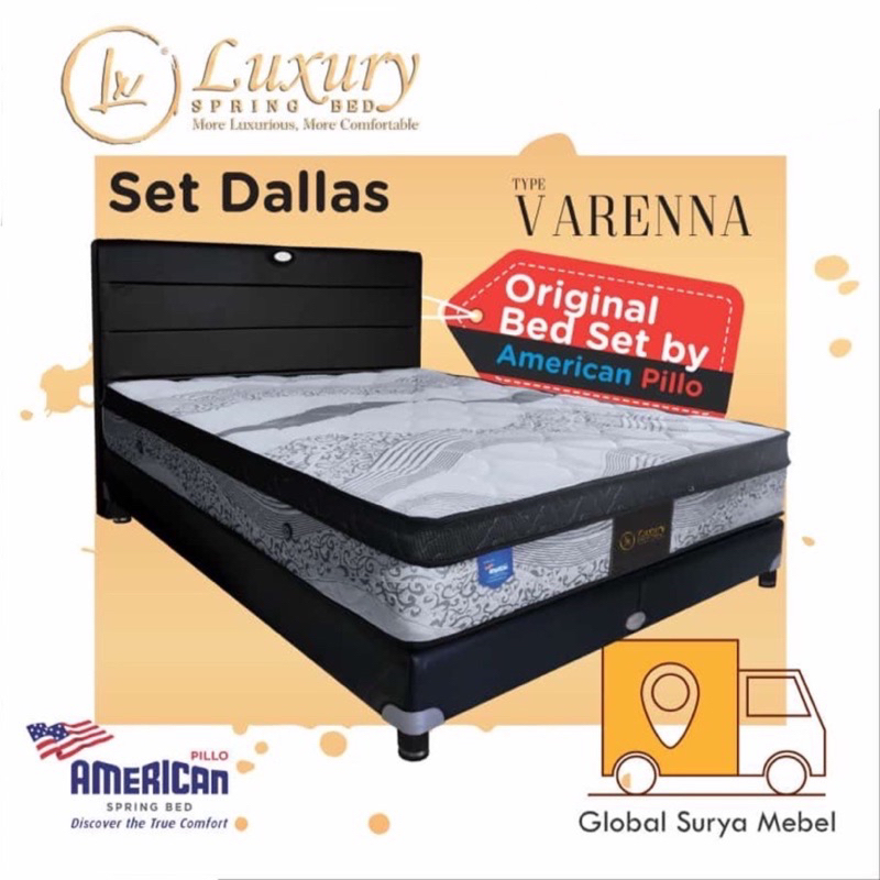 Jual American Luxury Spring Bed Tipe Varenna | Shopee Indonesia