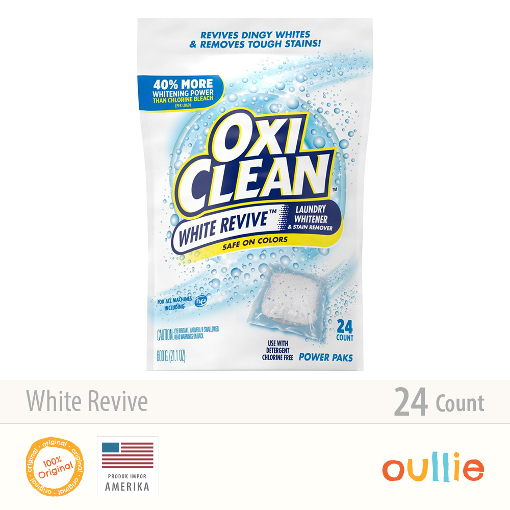 Jual Oxiclean White Revive Laundry Whitener Stain Remover Paks Shopee Indonesia