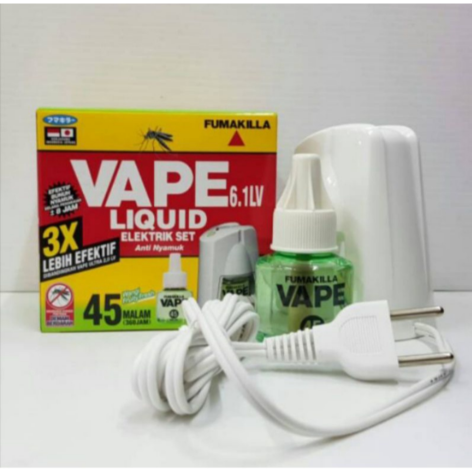 Jual Vape Liquid Elektrik Set Alat Dan Isi Ulang Pembasmi Nyamuk 45 Hari Obat Anti Nyamuk Cair 9558