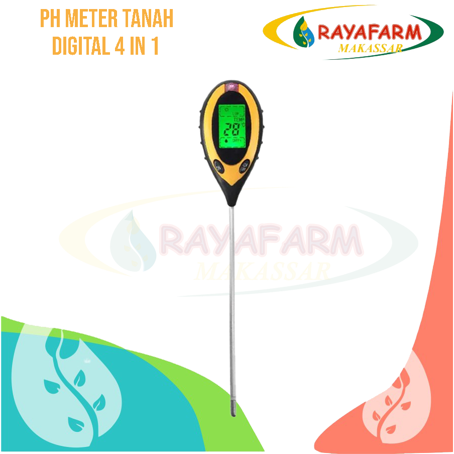 Jual Alat Ukur PH Meter Tanah 4 in 1 Digital Shopee Indonesia