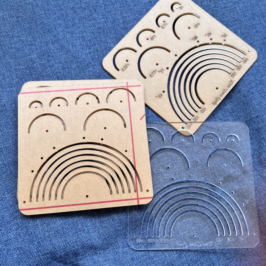 Jual Template Sashiko Semi Circle Patchwork Quilting Sulam Jahit Tangan ...