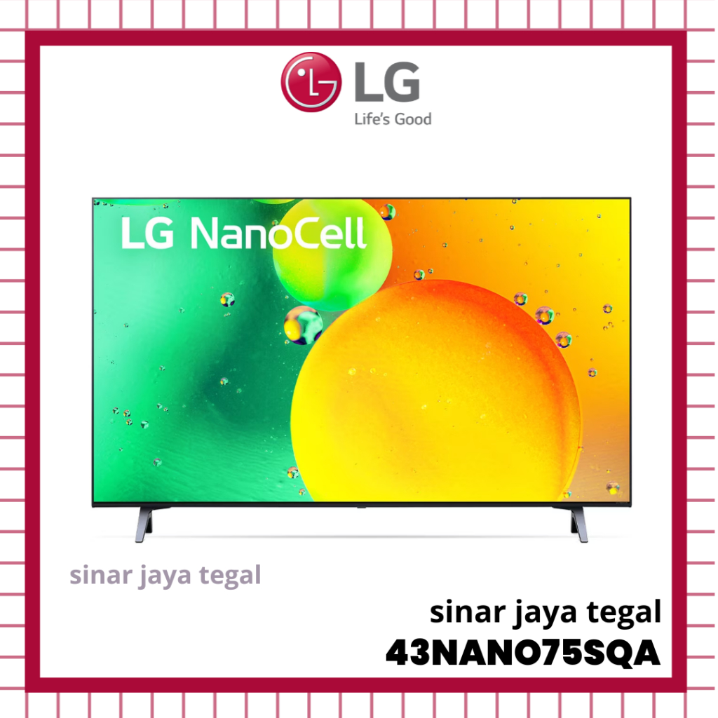 Jual TV LED LG 43INCH 43NANO75SQA SMART TV UHD 4K HDR NANO CELL ...