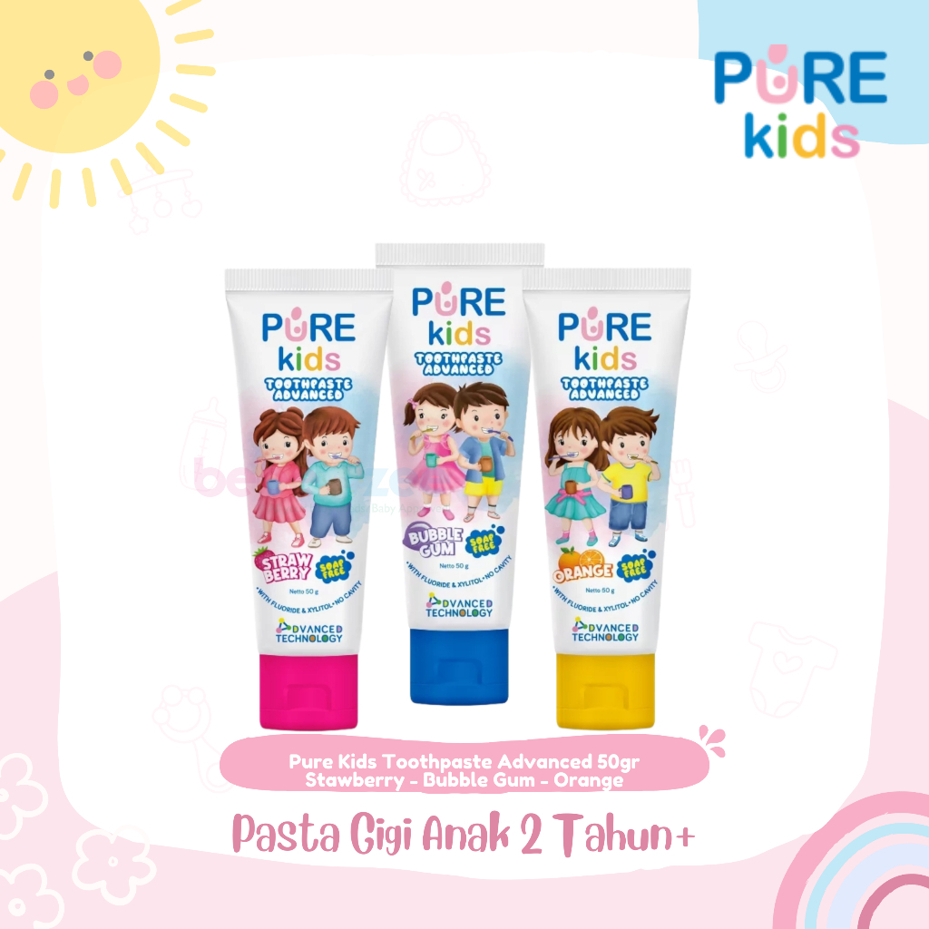 Jual Pure Kids Advanced Toothpaste 50gr - Pasta Gigi Anak Dengan ...