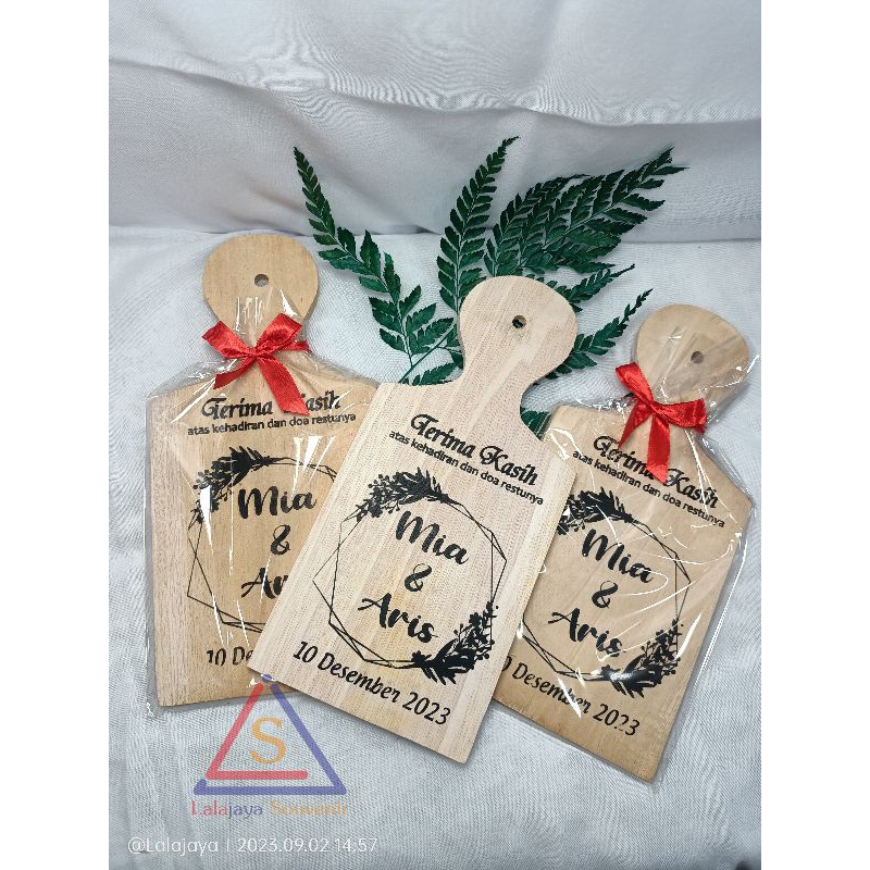 Jual Souvenir Talenan Kayu Custom Sablon | Shopee Indonesia