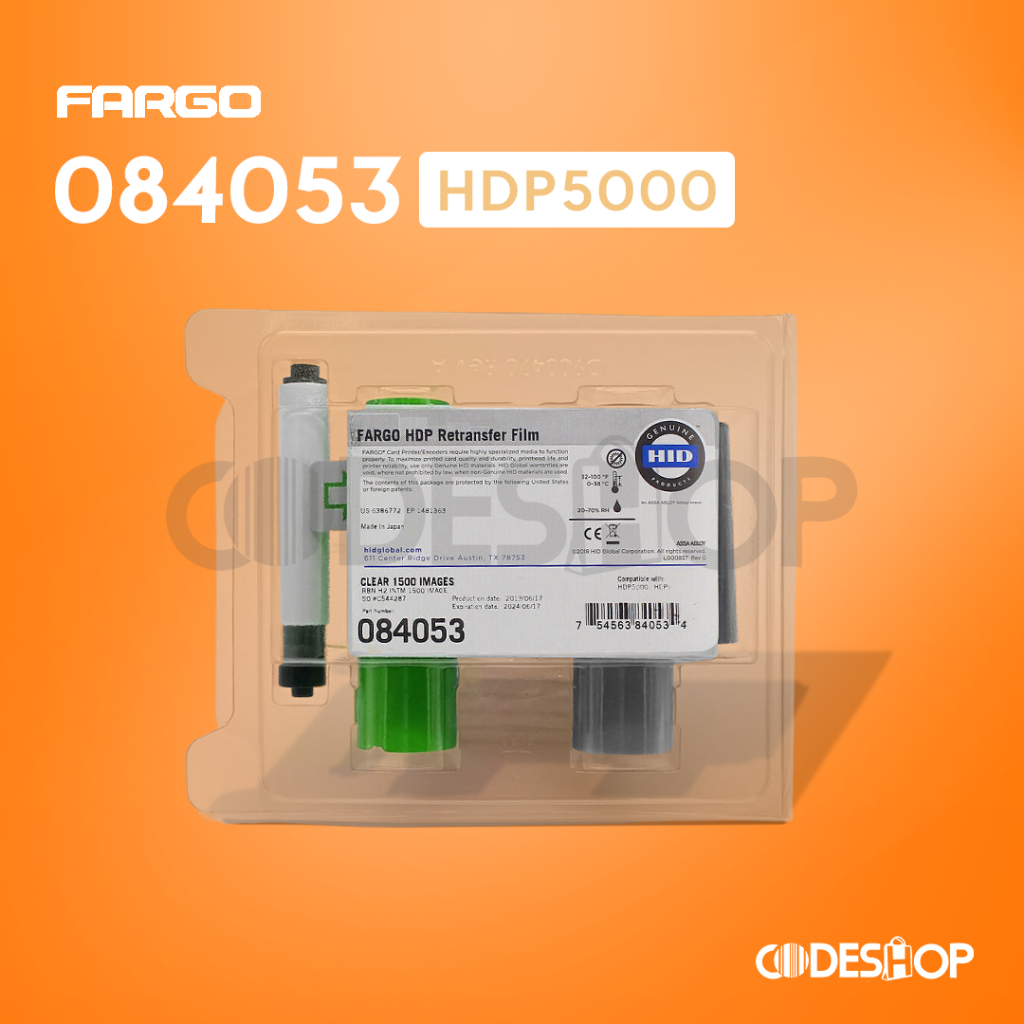 Jual Ribbon Fargo HDP5000 Clear Film - 1500 Prints (PN: 84053) | Shopee ...