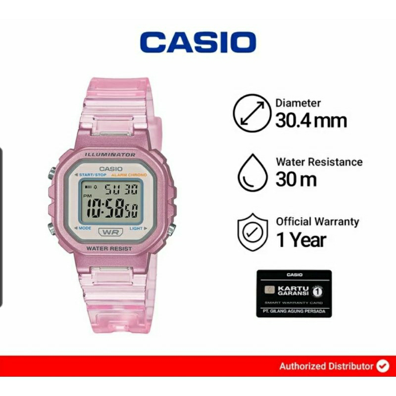 Jual JAM CASIO WANITA LA20WHS4ADF / LA20WHS DIGITAL ORIGINAL BERGARANSI Shopee Indonesia