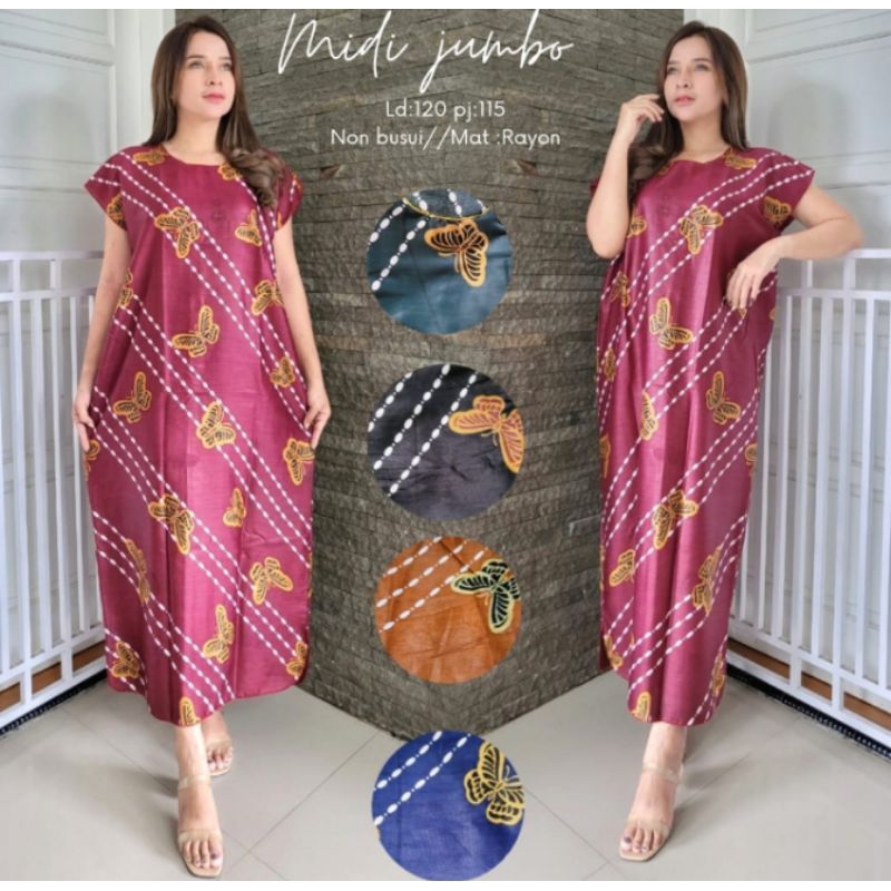 Jual [PROMO] 8pcs Daster Midi JUMBO | Shopee Indonesia