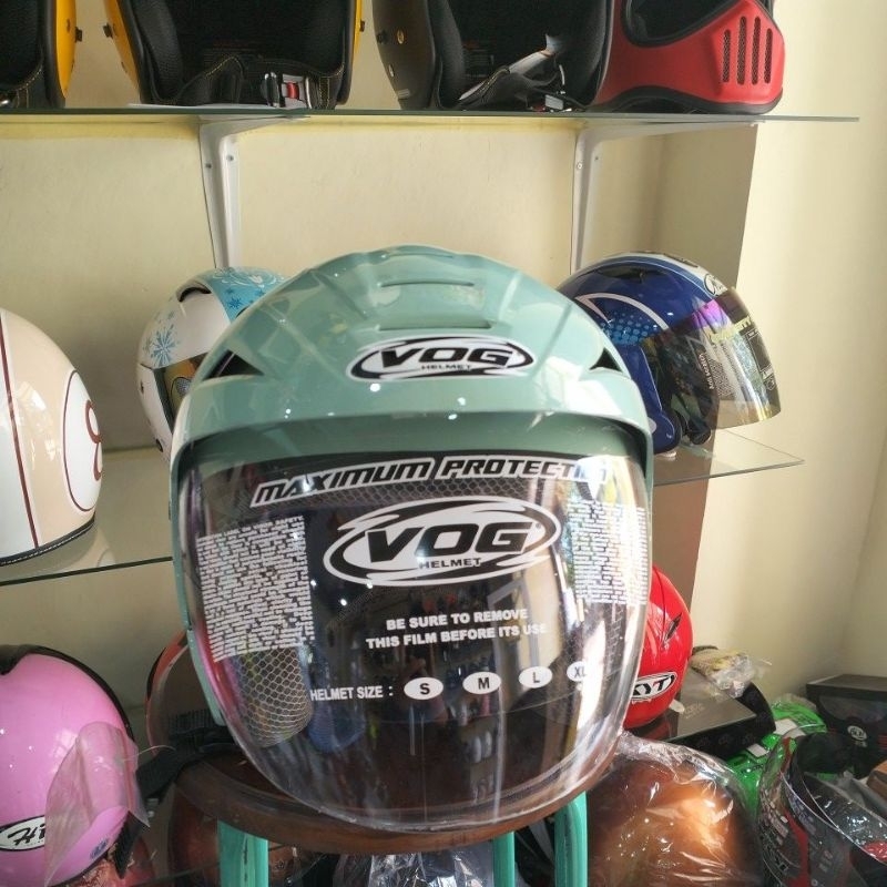 Jual HELM VOG EXTREAM S GREEN ORIGINAL PRODUK | Shopee Indonesia