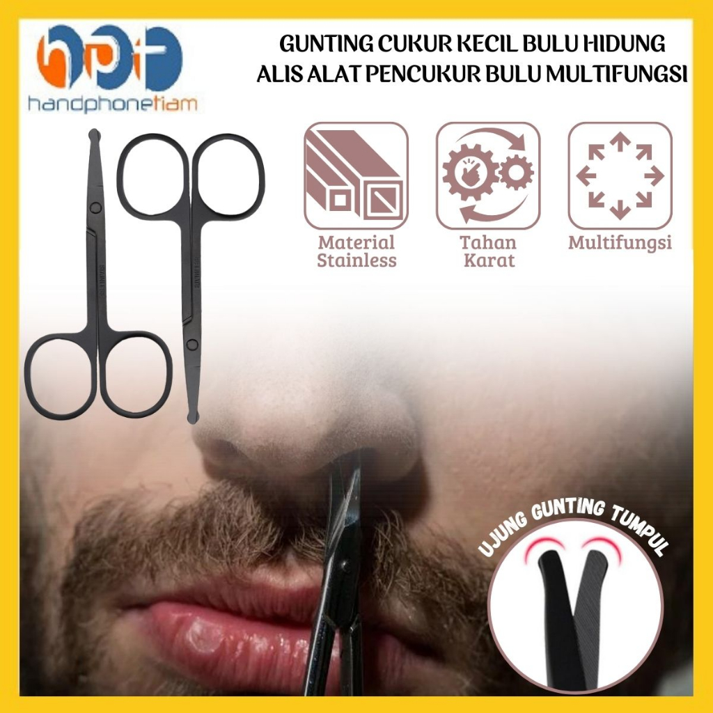 Jual Gunting Cukur Bulu Hidung Stainless Steel Alat Cukur Gunting