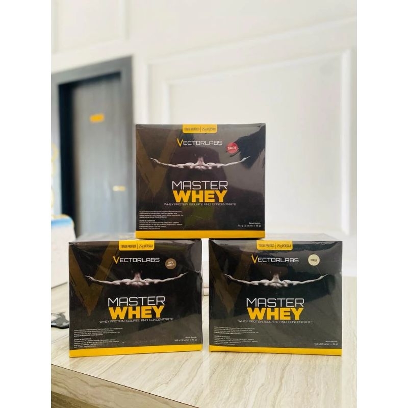 Jual Master Whey box 12 Sachet (Rasa Chat Admin) | Shopee Indonesia