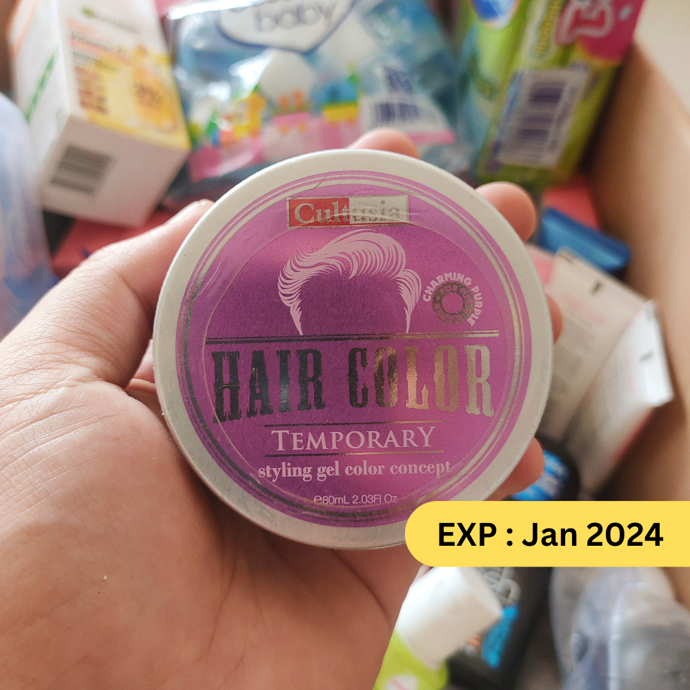 Jual CULTUSIA HAIR COLOR STYLING GEL TEMPORARY CHARMING PURPULE 80ML