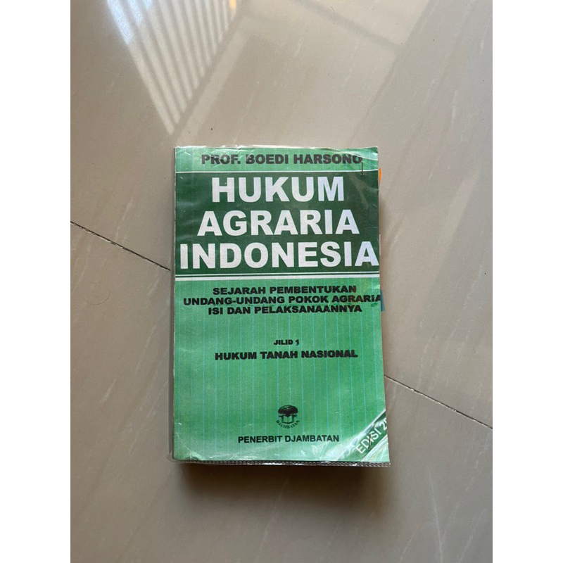 Jual BUKU HUKUM AGRARIA INDONESIA (PROF. BOEDI HARSONO) | Shopee Indonesia