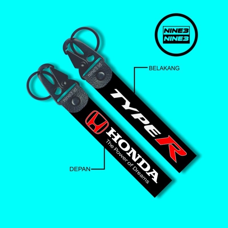 Jual Gantungan kunci lanyard motor dan mobil premium Honda type R ...