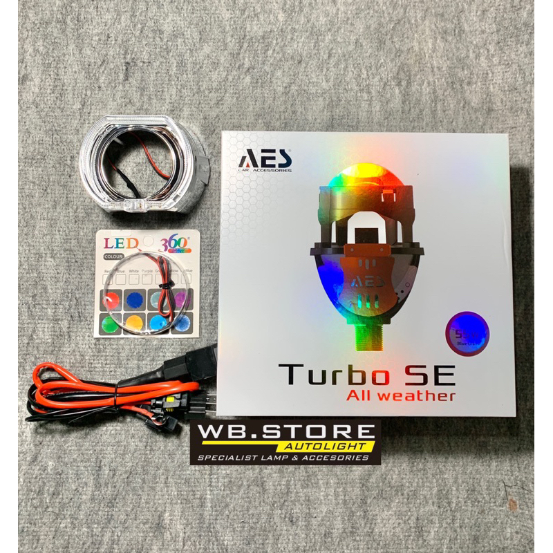 Jual COMBO PAKET HEMAT BILED AES TURBO SE 3 WARNA ALL WEATHER 55 WATT ...