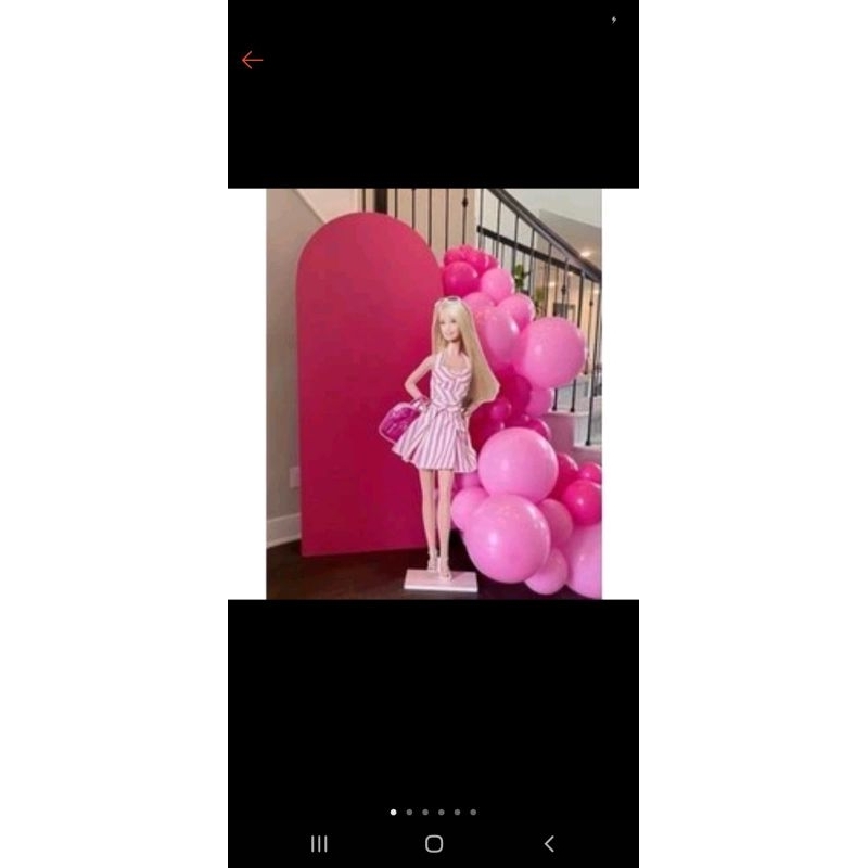 Jual backdrop tema Barbie & Shopee Indonesia