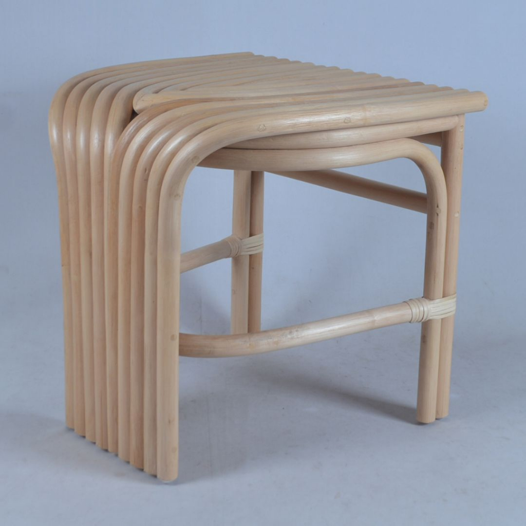 Jual Rattan Stool RCFU-22159 Premium Nine Square Stool Rotan Asli Kursi ...