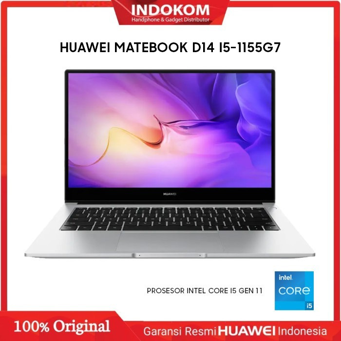 Jual Huawei MateBook D14 I5e Gen 11th RAM 8GB/512GB - Garansi Resmi ...