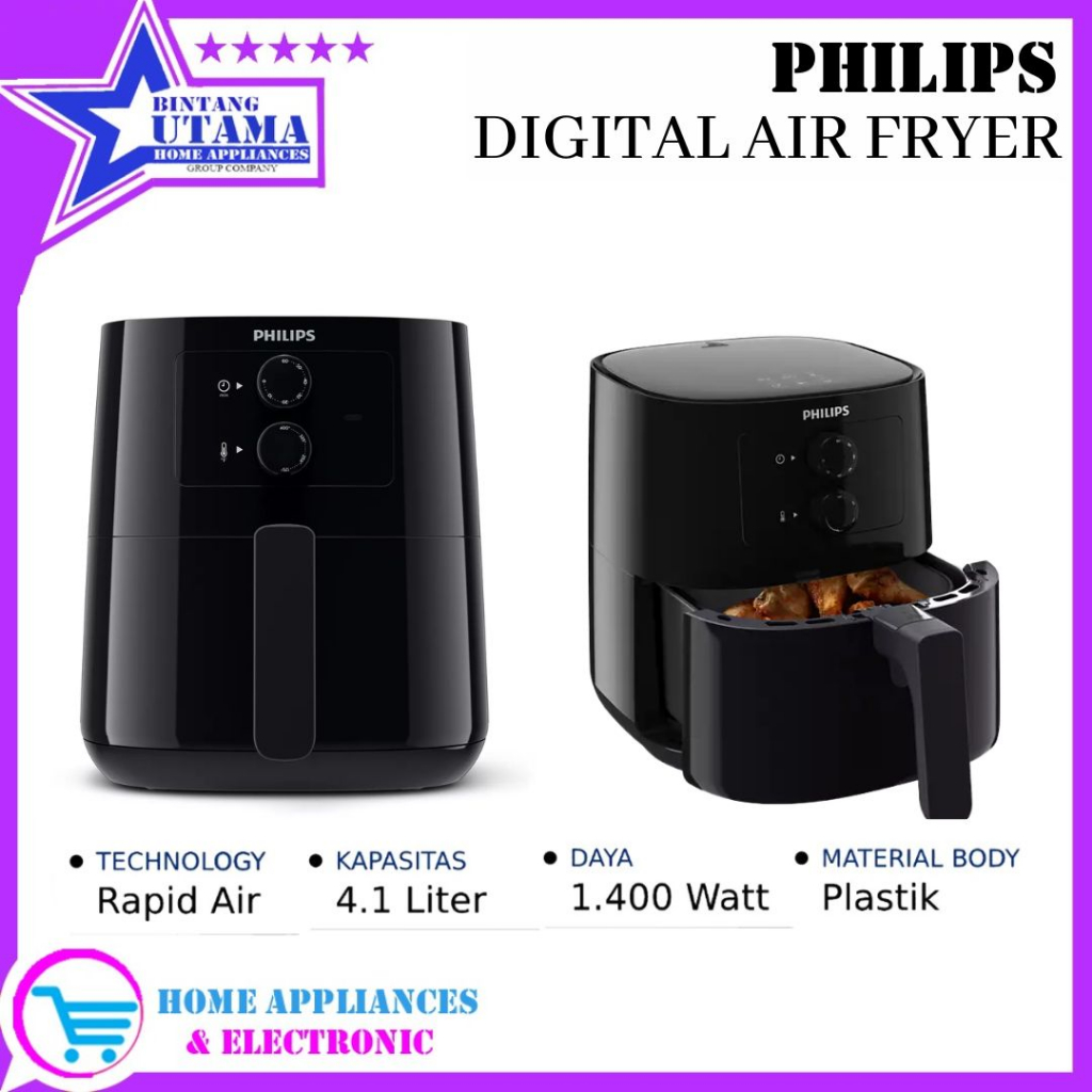 Jual (COD) PHILIPS PREMIUM AIR FRYER HD9200/91 / HD 9200/91 [4,1 LITER