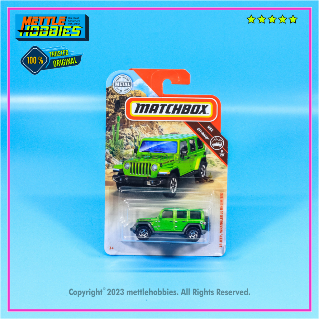 Jual Matchbox 18 Jeep Wrangler JL Unlimited Diecast Miniatur Replika ...