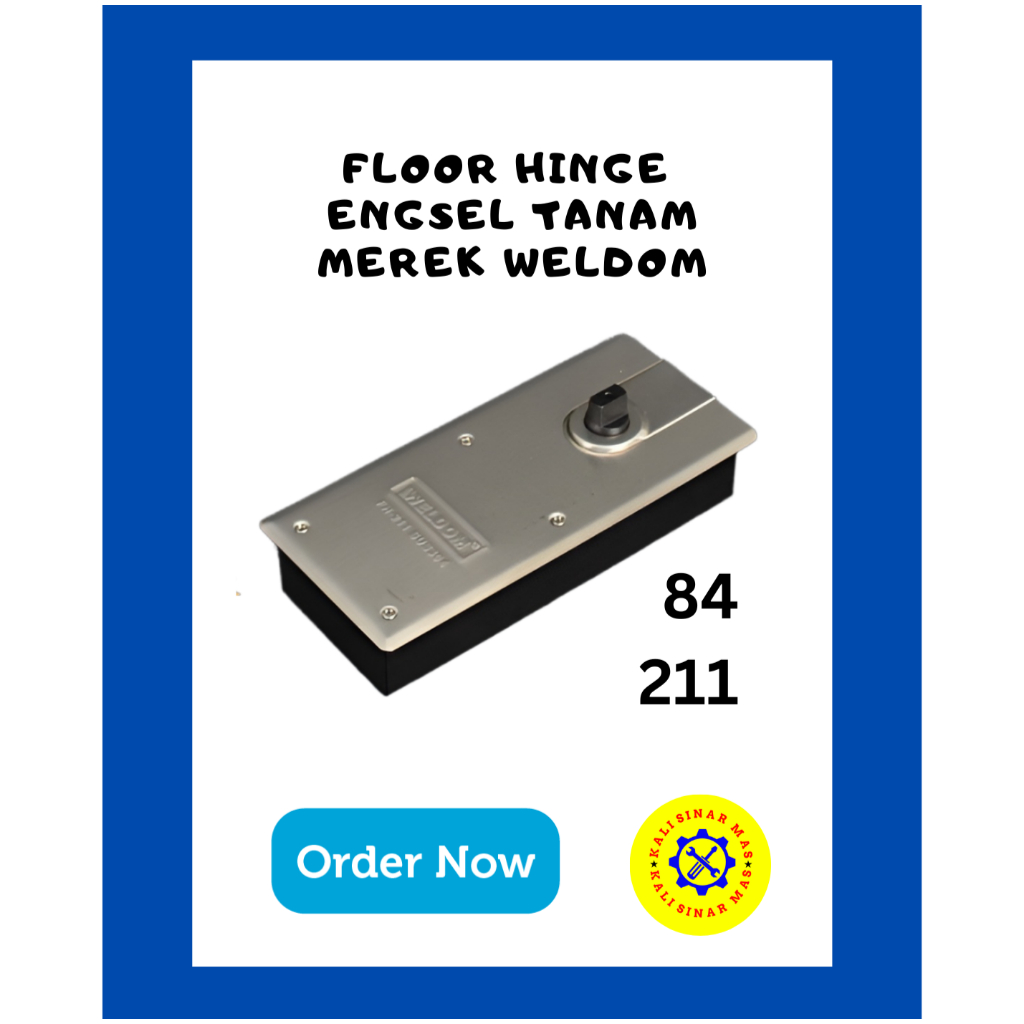 Jual Floor Hinge Engsel Tanam Pintu Kaca Stainless Weldom Shopee