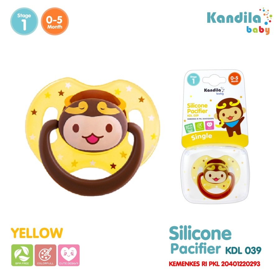 Jual Kandila Baby Silicone Pacifier Single KDL039 | Shopee Indonesia