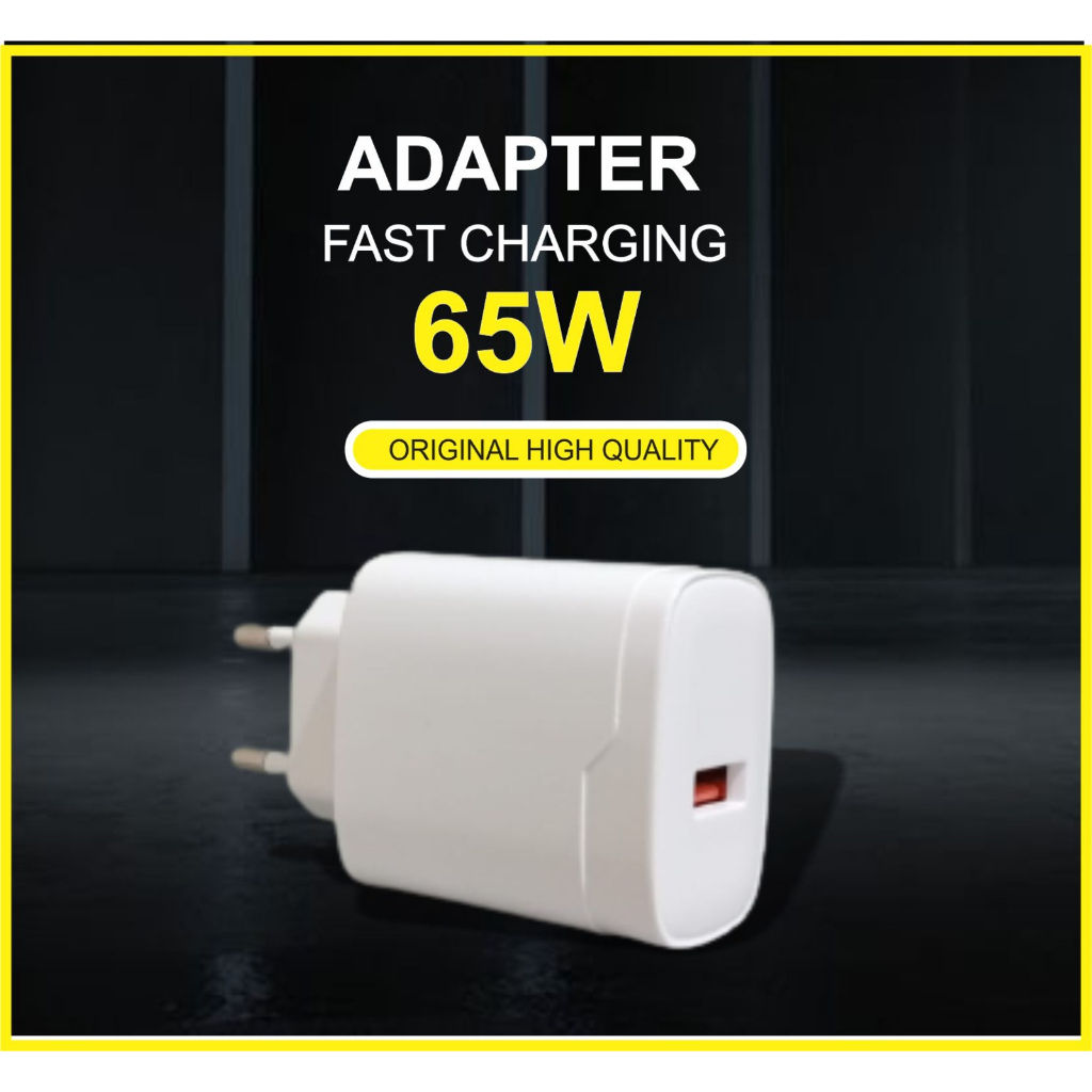 Jual Kepala Charger 65W TPX16 / Adaptor Batok Fast Charging Pengisian