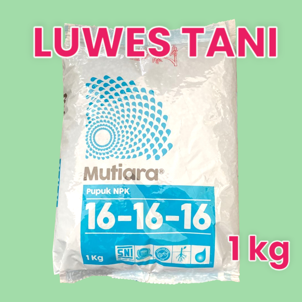 Pupuk Mutiara 16-16-16 -1kg asli kemasan pabrik meroke