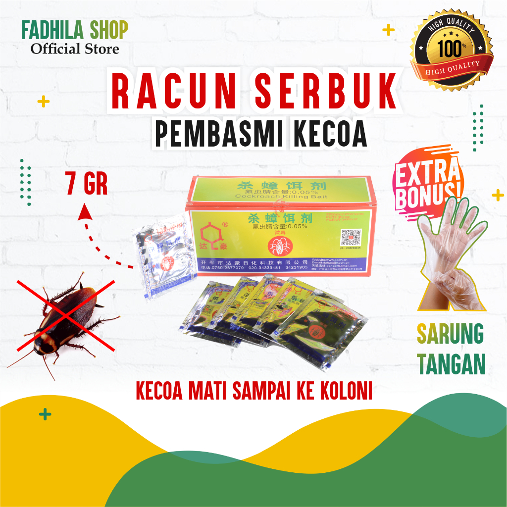 Jual RACUN SERBUK ANTI KECOA DI KAMAR MANDI ATAU RUMAH ANDA!! | Shopee ...