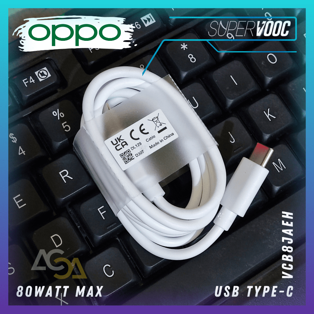 Oppo Caricabatterie Originale Per Casa Usb Vcb8jaeh 80w Supervooc White Bulk