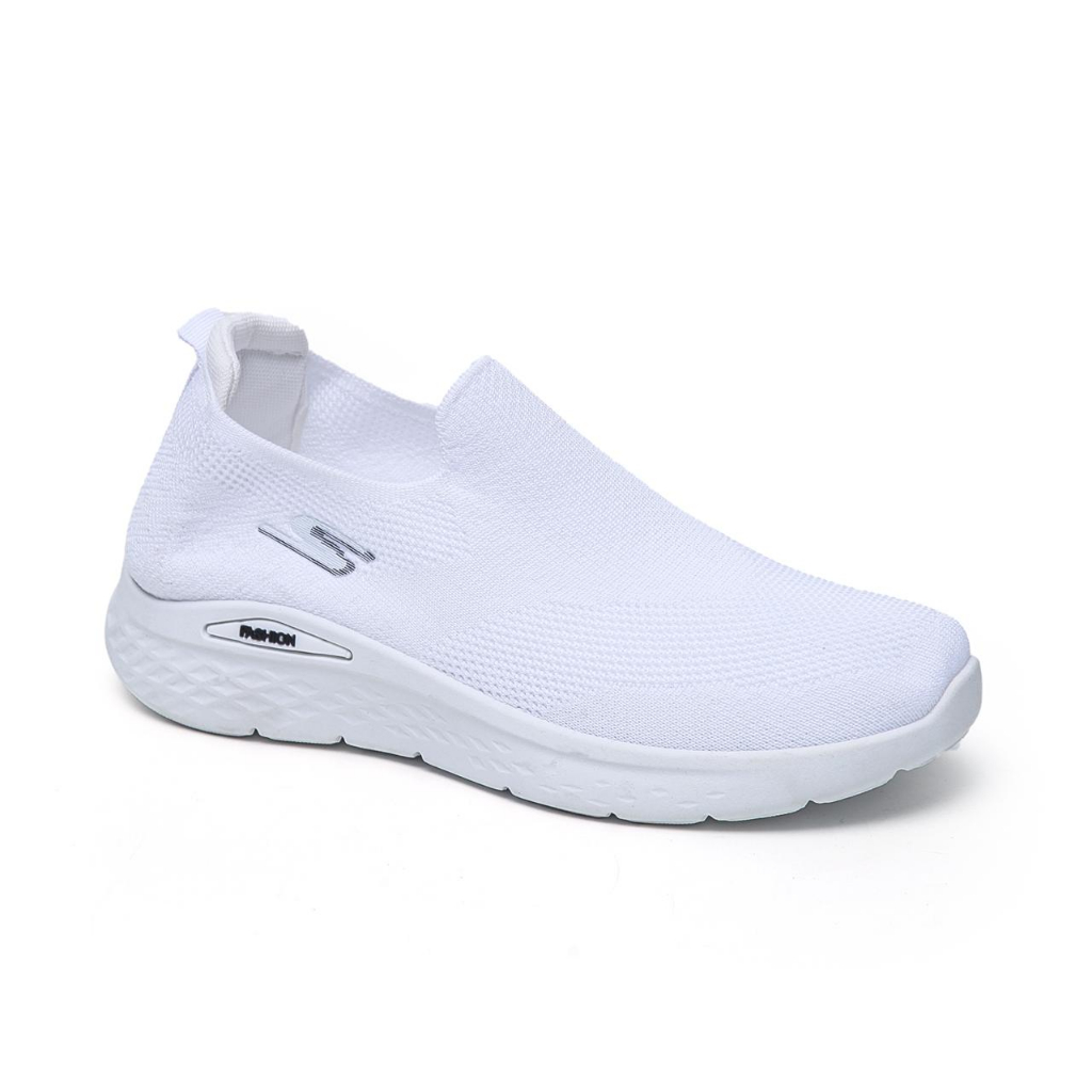 Jual EXITO Sepatu Sneakers Slip On Kanvas Rajut Pria Tanpa Tali