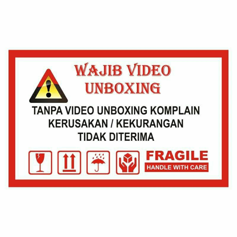 Jual Stiker Unboxing 