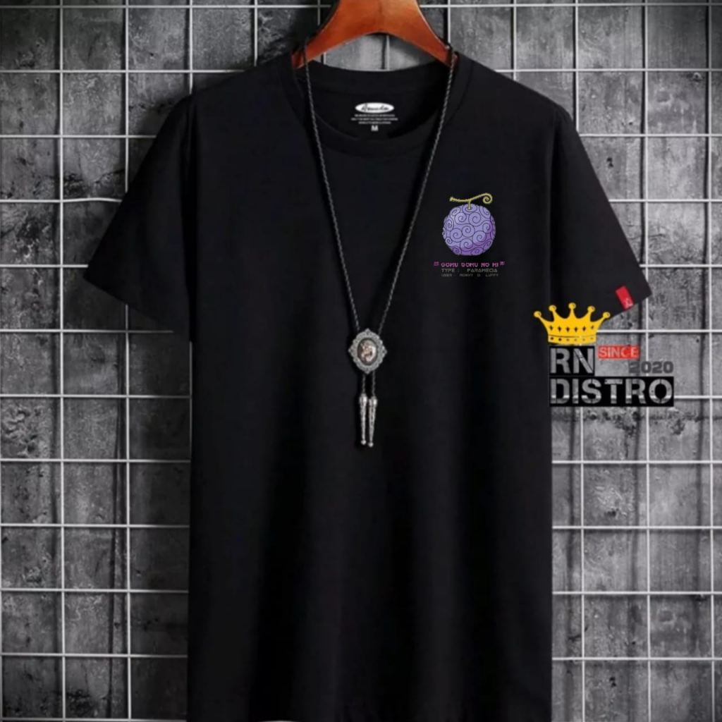 Jual Kaos Buah GOMU GOMU NO MI / Kaos LUFFY GEAR 5 SUN GOD NIKA ...
