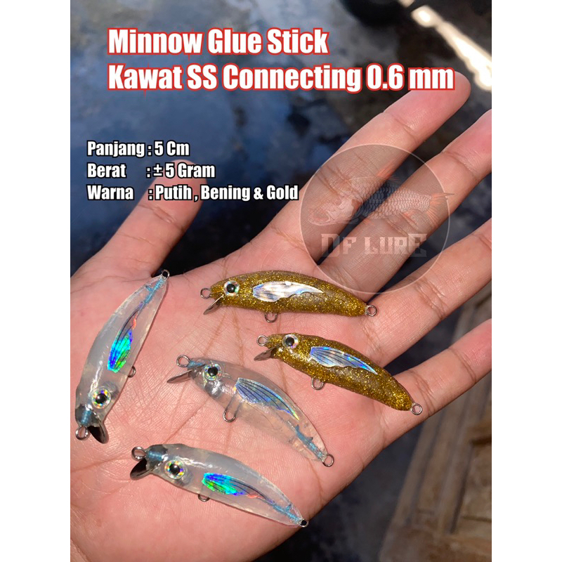 Jual Minnow Lure Glue Action Super Geol Stabil DF Lure Shopee Indonesia