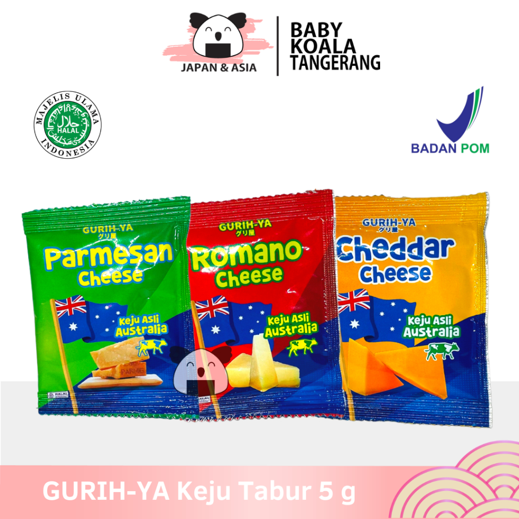 Jual GURIHYA Keju Tabur Bubuk 5 g Halal Parmesan Romano Cheddar Cheese,,// Shopee Indonesia
