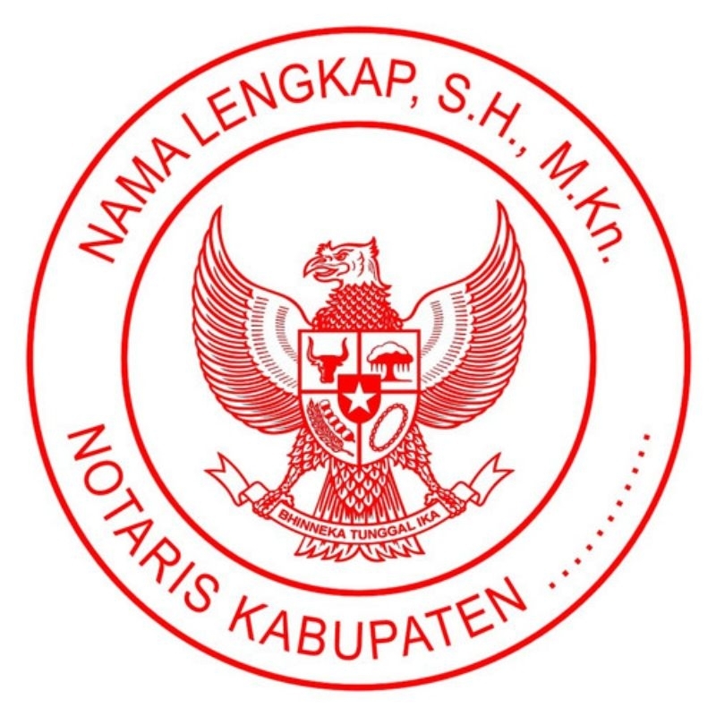 Stempel Notaris ,stempel Custom, Stempel logo