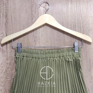 Rok Plisket Midi Rok Plisket 7 8 Rok Payung Rok Plisket Tanggung Pleated Skirt