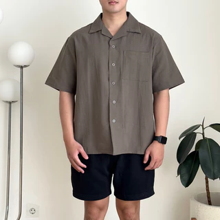 Cozyclub Cuban Bowling Linen Shirt Unisex