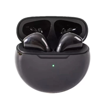 KLT Headset Bluetooth 5.3 Pro 6 TWS Mini Sport Wireless Earpud HiFi Sound Headphone Tahan Air
