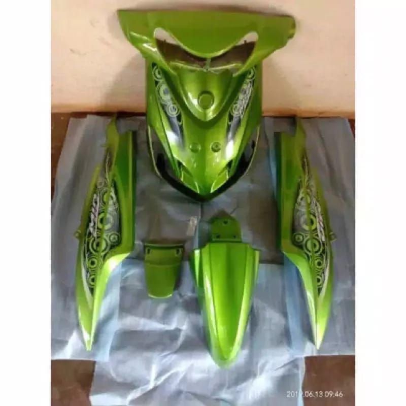 Jual Cover Ful Bodi Body Halus Alus Yamaha Mio Smile Mio Senyum Mio New Hijau Ijo Plus Stripping